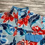 Patagonia Synchilla Snap-T Manoa Dusk Hawaiian Hibiscus Floral Fleece S SM Small Photo 2