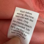 Nine West Womens Ruched Sleeve Open Front Gauze Blazer Size XL Coral Preppy Work Photo 8