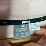Puma powder pink relaxed fit cropped spell out logo hoodie size M Photo 7