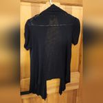 Iz Byer Women's  Ruch Short Sleeve Heather Black Button Open Cardigan Size XS Photo 1