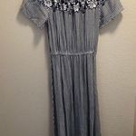 Label of Graded Goods L.O.G.G.  blue and white striped with flower detailing Photo 5