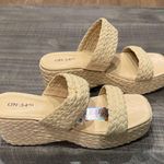 On 34th Cream Platform Espadrille Sandals Size 9 Photo 1