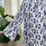 Altar'd State Altar’d State Floral Bell Sleeve Dress Bohemian White Blue Long Sleeve S Photo 76