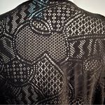 HIP Happening in the Present Black Eyelet Sweater Shrug Size M Photo 4