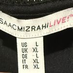 Isaac Mizrahi  Woman’s XL Flutter Sleeve Black Lace Blouse Photo 2