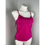 Nike  Pink Stretch Mesh Sporty Essential Tankini Swimsuit Top Small Photo 3