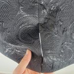 Badgley Mischka NEW Badgley Mishcka Metallic Paisley Pencil Skirt Black Size 8 Photo 6