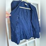 Yoana Baraschi Vintage Navy Blue Glam Rock Lightweight Blazer Jacket Size 2 XS Photo 2