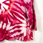 Croft & Barrow XL Top Handmade Tie Dye Hot Pink Spiral Cotton Boho Artsy 440 Photo 6