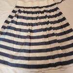 Remain Brand Stripe Midi A Line Skirt, Navy/White, Size L Blue Size L Photo 0