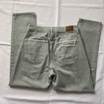 American Eagle AE77 Green Distressed Straight Jeans Photo 5