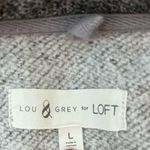 Lou & grey  For Loft Gray Heart Emoji Crew Neck Sweatshirt Size Large Photo 5