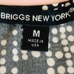 Briggs New York Stretch Cap Sleeve Ruffled Blouse Top Size Medium Photo 8