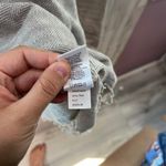 Nation Ltd Womens Gray Herringbone Distressed Raw Seam Sweater Sweatshirt Small Photo 2