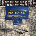 Pendleton  Button Down Shirt size 12, 100% cotton. Photo 7