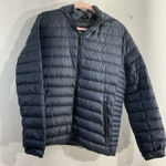 Calvin Klein Womans  Puffer Jacket Medium Packable Premium Down Blue Hood Photo 0