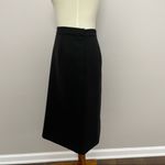 Tory Burch Skirt Classic Straight Knee Length Pencil Wool Blend Lined Black Photo 5