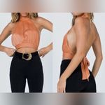 Princess Polly Elegant Tan Halter Top Photo 1