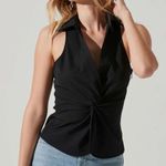 ASTR Twist Front Collared Top Photo 2