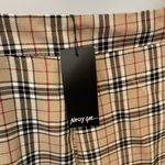 Nasty Gal Tan plaid trousers  6 NWT Photo 3