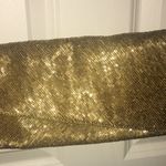 Akira Black Label Hand-Beaded Gold Crossbody Purse Photo 0