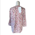 BeachLunchLounge NWT Beach Lunch Lounge Annina Printed Blouse In Pink Cosmos Photo 5
