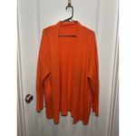Orange Creek LOT Womens Oversized Knit Cardigan Sweater XXL Bright Red Open Front Pockets Photo 3