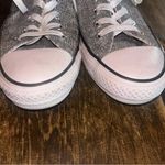 Converse  All-Star‎ Sneakers Shoes Women's Size 7 Silver Metallic Photo 3