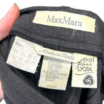 Max Mara  Charcoal Gray Wool Vintage Trouser Dress Pants Size US‎ 10 Photo 5