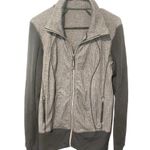 Lululemon Size 10 Nice Asana Jacket Herringbone Heathered Slate Black Jacket Photo 1