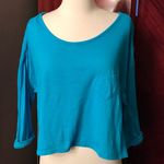 PINK - Victoria's Secret Victoria’s Secret PINK Blue Crop Top Photo 0