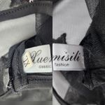 Women Sequin Star Print Black Tulle Dress Mesh See Photo 2