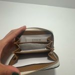 Coach Essential Small Zip Around Card Case In brass/ Chalk Photo 4