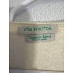 Benetton Women’s Beige Sweater – Cashmere Blend Italian Yarn, Size Small Photo 3