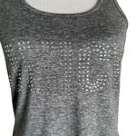 Juicy Couture Rhinestone Logo Sleepwear Tank Top Size S Gray Bling Cozy Soft Photo 2