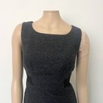 Halogen [] Charcoal Gray Wool Tweed Sheath Dress Knee Length Workwear Office Sz 6 Photo 3