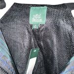 Wild Fable  Ladies Green Plaid Cropped Zip Up Windbreaker Jacket Long Sleeve Photo 3