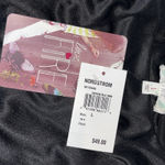 Love Fire Black Floral Mesh Bodycon Dress Mock Neck Long Sleeve L Romantic Goth Size L Photo 3