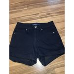 Aeropostale  Women Juniors size 00 cuffed denim shorts High Rise White & Black‎ Photo 1