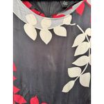 BCBG Maxazria 100% Silk Oriental Kimono Belted Floral Short Sleeve Dress Medium Photo 4