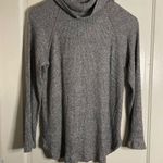 Maeve  by Anthropologie Ribbed Charcoal Gray Cowl Neck Sweater Small Photo 1