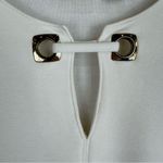 Chico's  Off White Cream Cut Out Tunic Blouse 1 Medium Photo 2