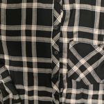 G by Giuliana Plaid Tunic Top – Black and Beige Longline Shirt, Size Small Photo 2