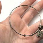 ALEX AND ANI Four Leaf Clover silver tone bangle bracelet lucky Irish lucky Photo 3
