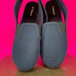 Jil Sander  Navy Blue Canvas Slingback Platform Closed Toe Sandal Sz 39 Photo 5