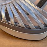 Fendi Favorite T-strap platform sandal in argento and steel size IT 39.5 US 9.5 Photo 6