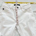 KanCan Distressed Low Rise Skinny Jeans Solid White Stretch Size 24 Waist / 1 Photo 6
