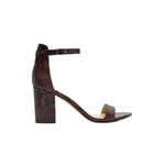 Vince Camuto Beah Snakeskin Burgundy Low Heel Sandals 10 NWT Photo 1