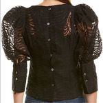 Gracia  Black Zebra Print Sheer Mesh Top Photo 2