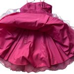 Formal Strapless Mini Dress Small Cocktail Dress Retro 50s Holiday Party Pink Photo 9